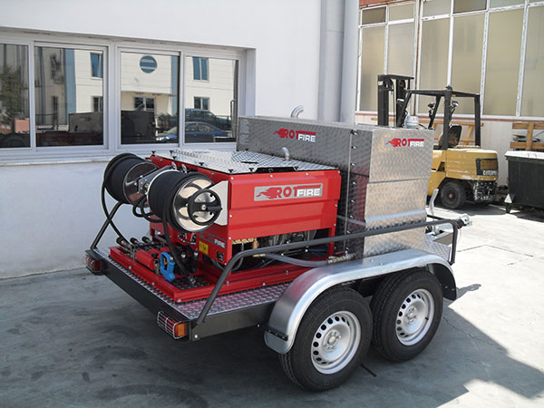 rotfire RD serisi r&ouml;mork &ccedil;ift torsyonlu y&uuml;ksek basincli yangina ilk m&uuml;dahale sistemi fire fighting rescue