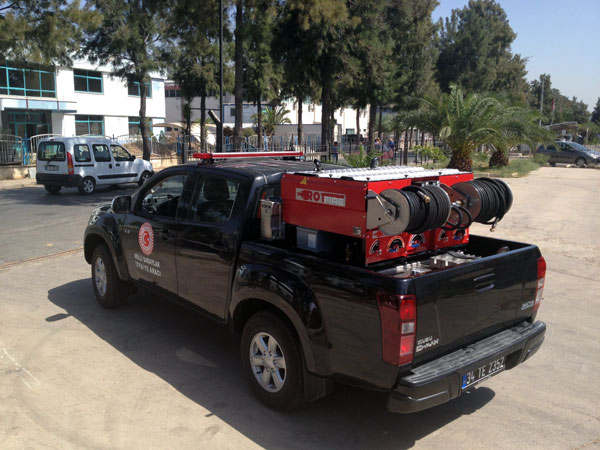 rotfire D60 y&uuml;ksek basincli yangina ilk m&uuml;dahale sistemi arama kurtarma itfaiye fire rescue fire fighting extinguisher aks